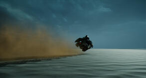 Cruising through the dunes